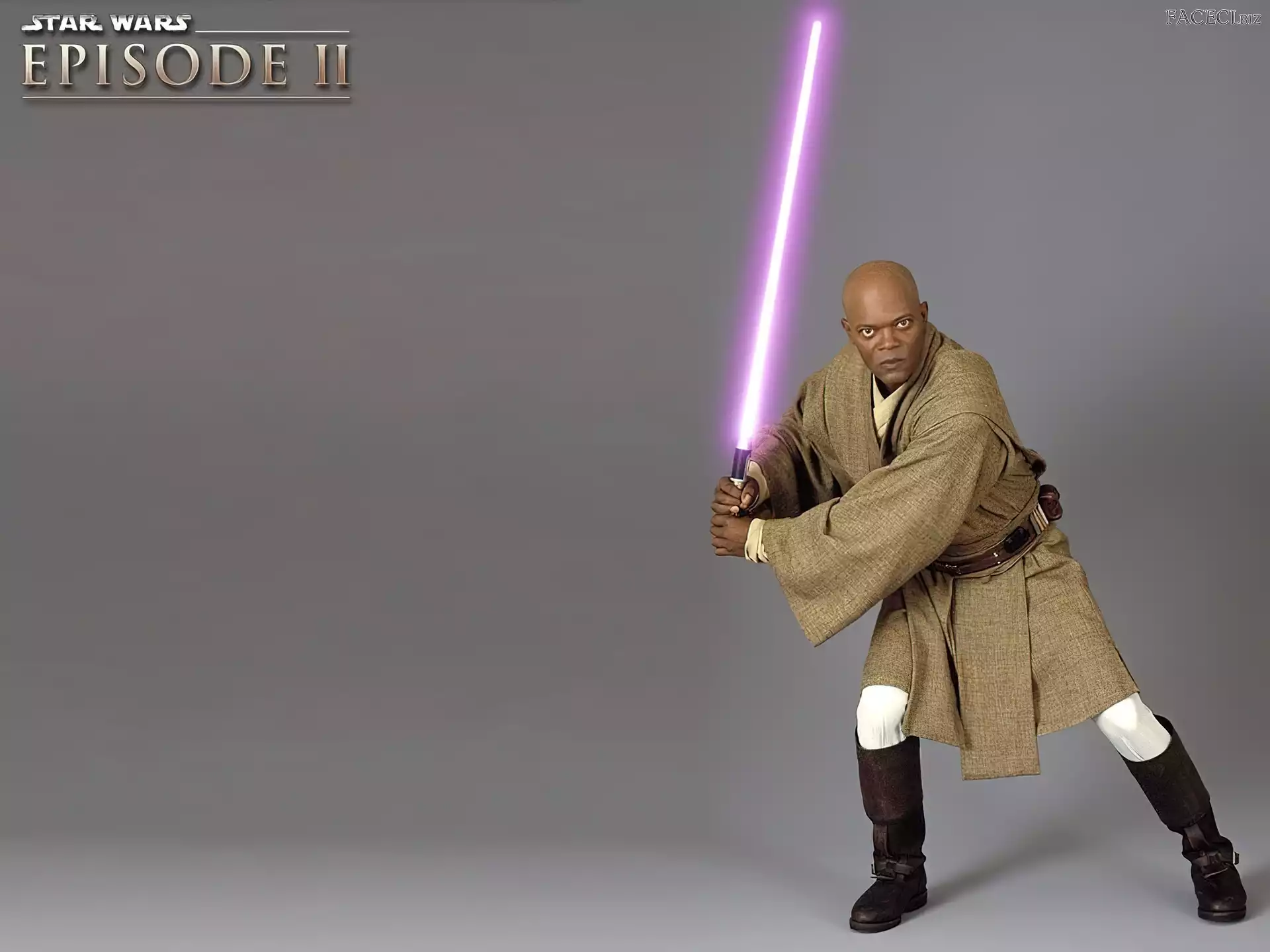 buty, szata, Samuel L. Jackson, Star Wars, laser