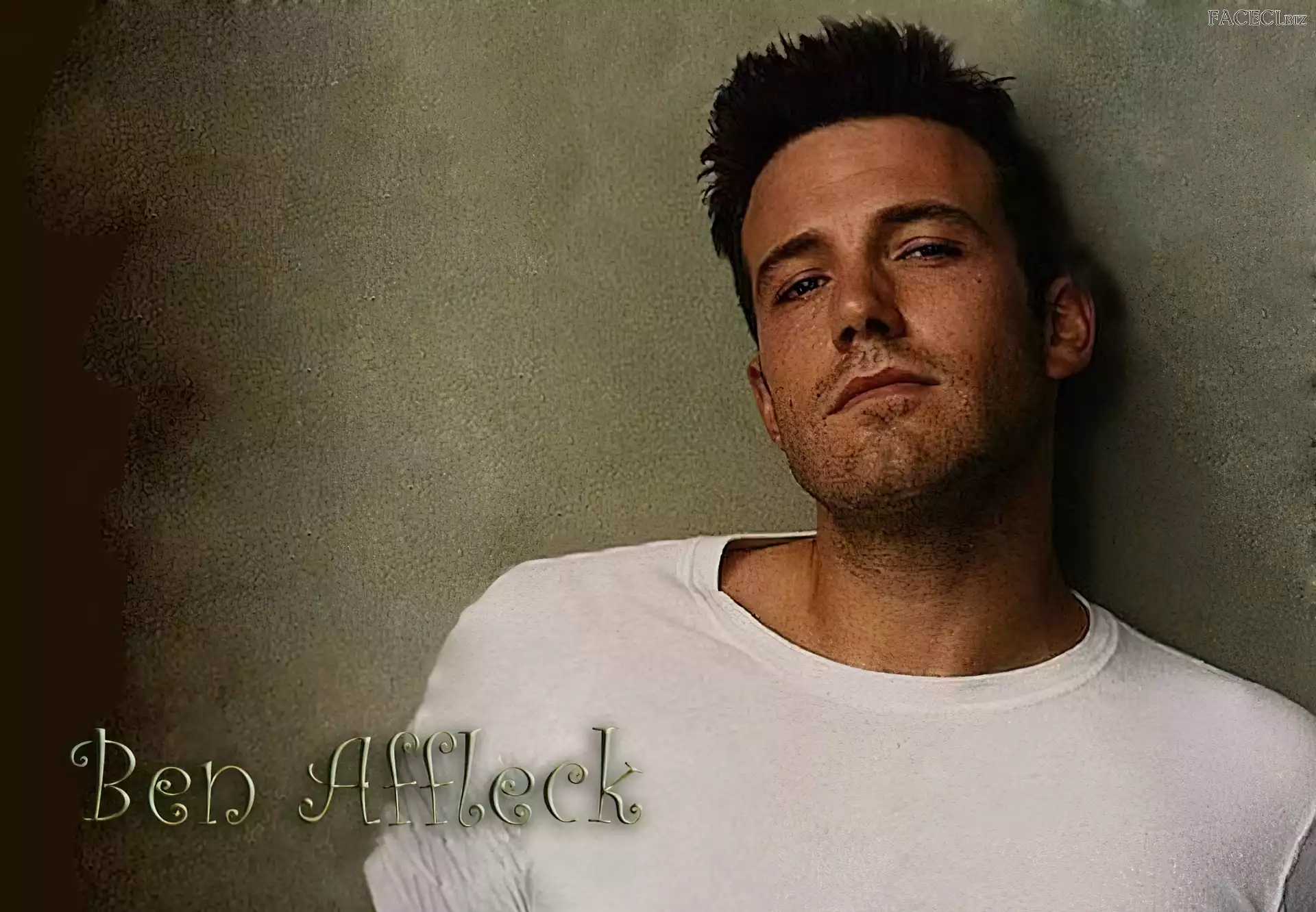 Podkoszulek, Ben Affleck, Biały