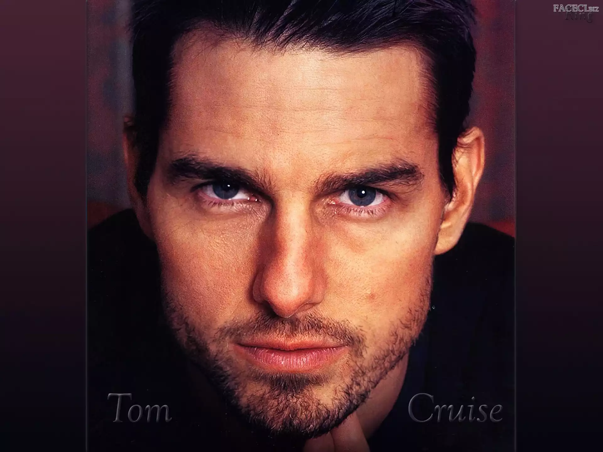 Tom Cruise, niebieskie oczy